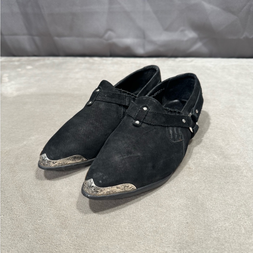 Vintage Western Style Slip-On Shoes